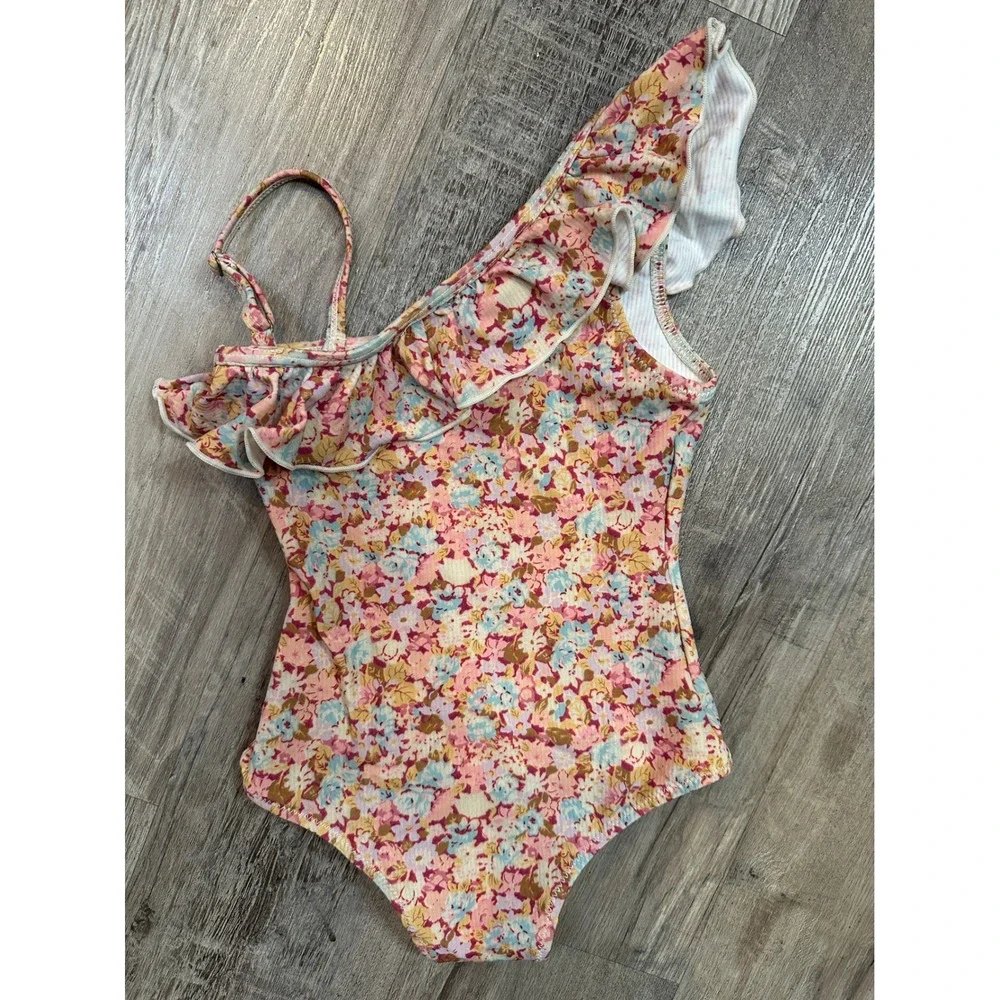 Louise Misha Girls Audrey One Piece‎ Swimsuit Pink Sweet Pastel Floral 3Y SS24